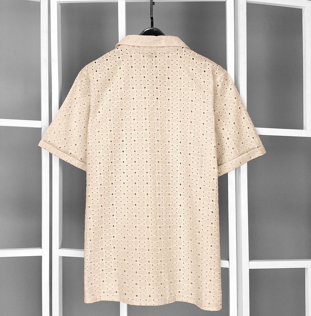 CAMISA REGULAR BRODERIE MELON