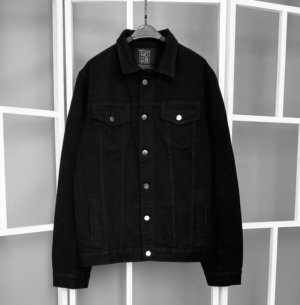 CASACA DENIM NEGRO