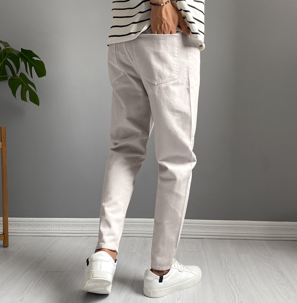 DRILL PANTS R. LIGHT BEIGE