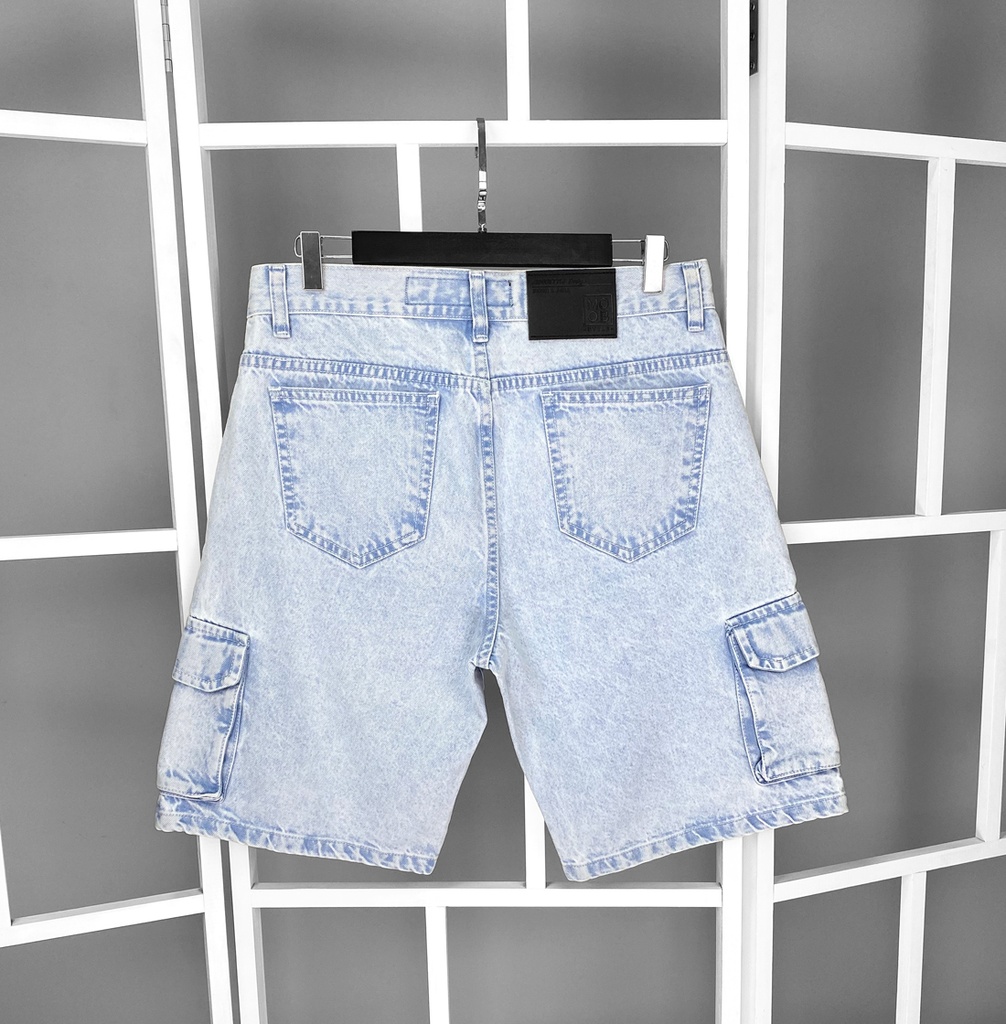 SHORT DENIM CARGO ICE