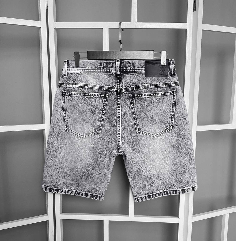 SHORT DENIM PLOMO ACIDO