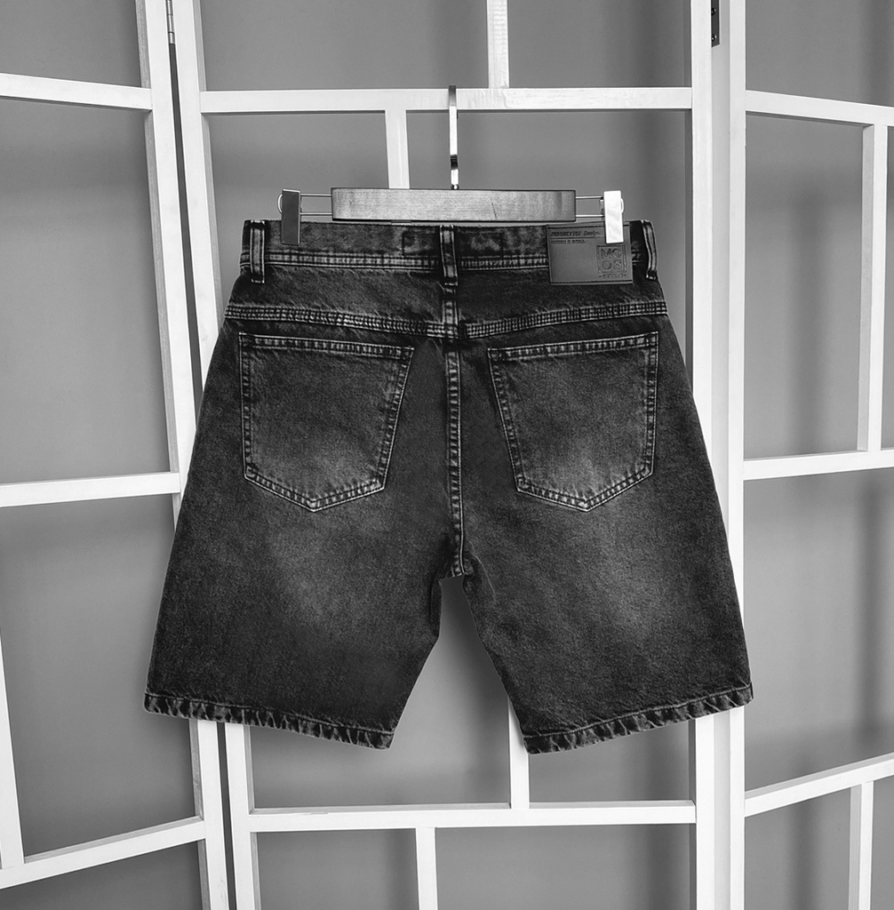 SHORT DENIM PLOMO FOCALIZADO