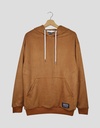 SUEDE HOODIE PELUCHE CAMELLO