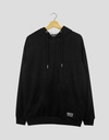 SUEDE HOODIE PELUCHE NEGRO