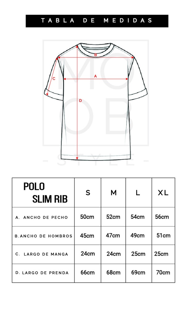 POLO RIB SLIM PERLA