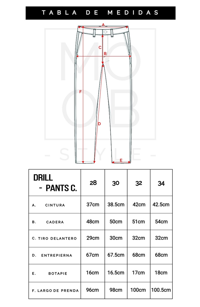 DRILL PANTS CARROT NEGRO