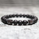 PULSERA TRIPLE SILVER BLACK 