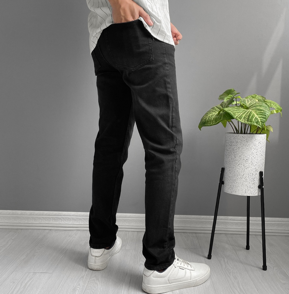 JEAN TAPERED FIT NEGRO COAL