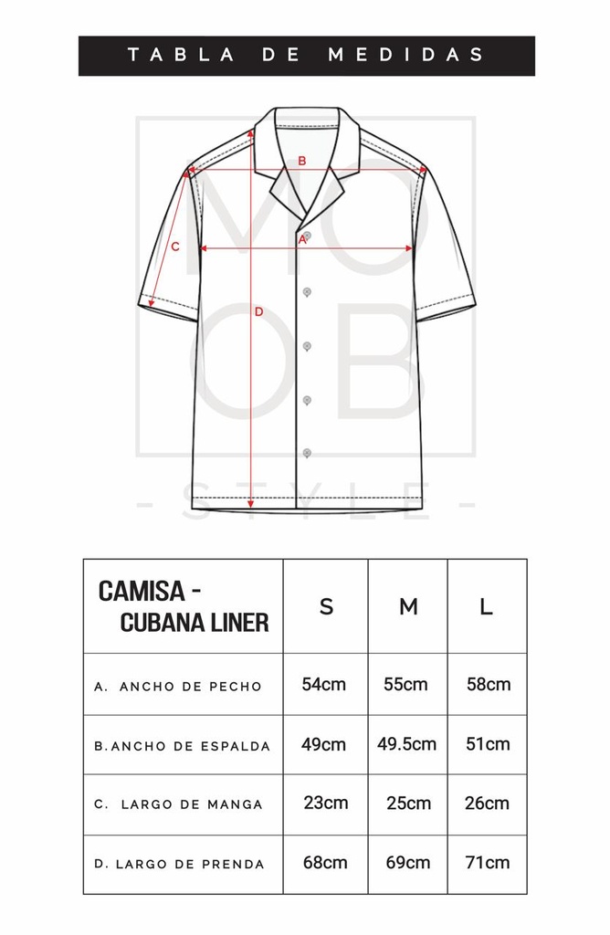 CAMISA CUBANA IBIZA LINER NEGRO