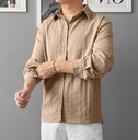 CAMISA LINES ML BEIGE