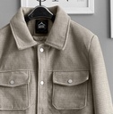 CASACA PAÑO CARGO BEIGE