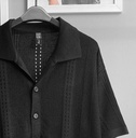 CAMISA HILO TACTO NEGRO