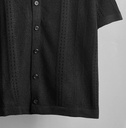 CAMISA HILO TACTO NEGRO