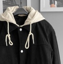 CASACA CORDUROY ACOLCHADA NEGRO