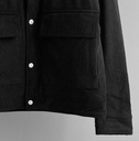 CASACA CORDUROY ACOLCHADA NEGRO