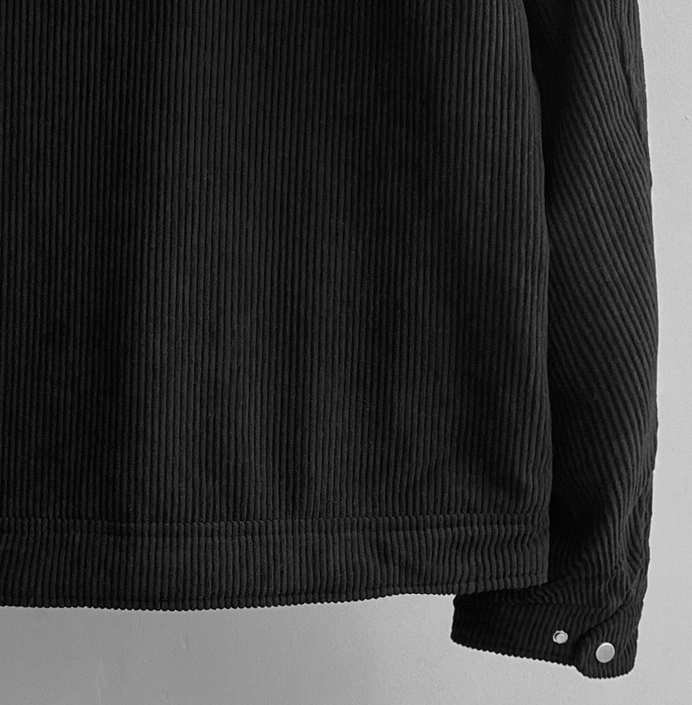 CASACA CORDUROY ACOLCHADA NEGRO