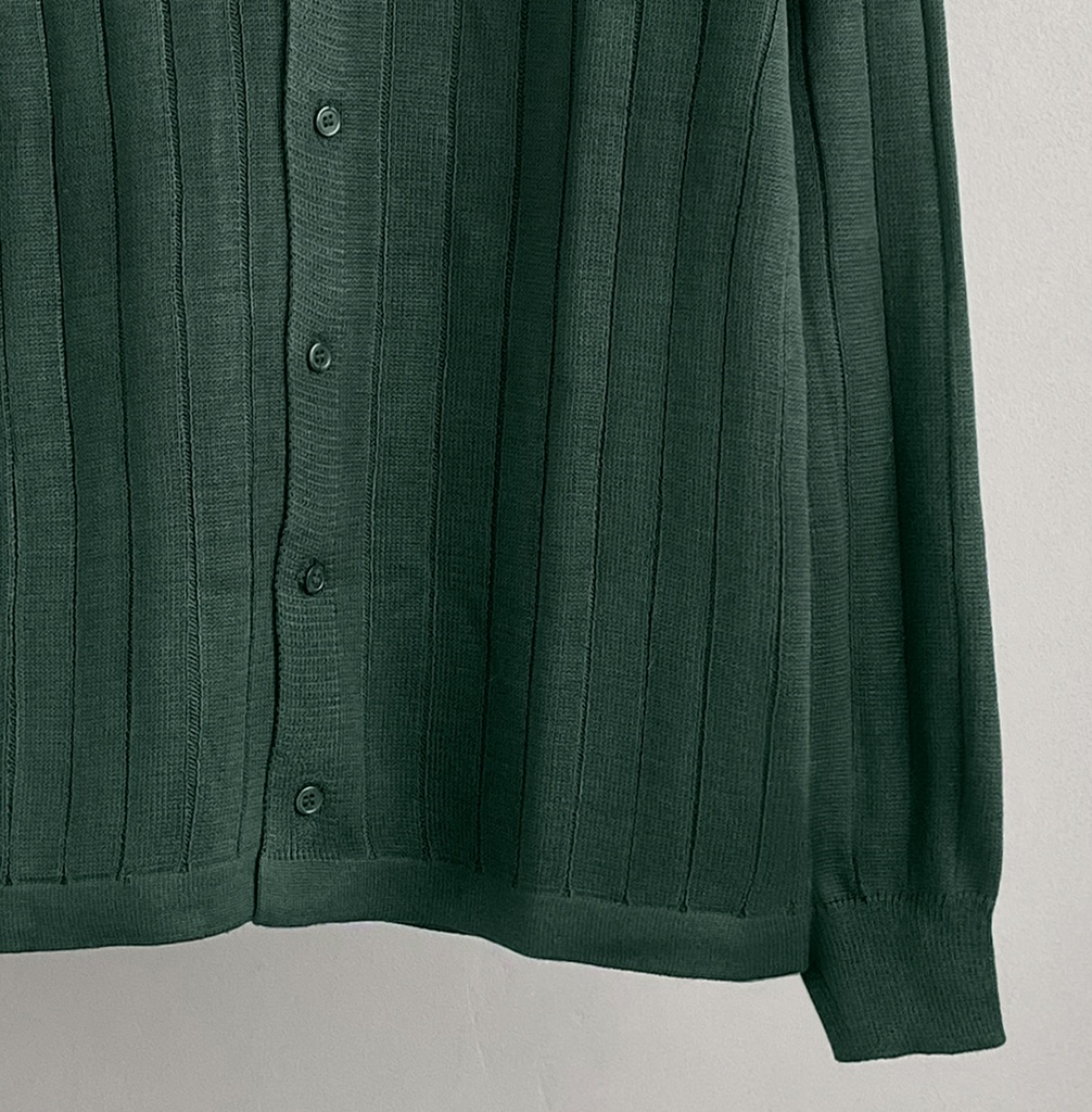 CAMISA HILO ML VERDE BOTELLA
