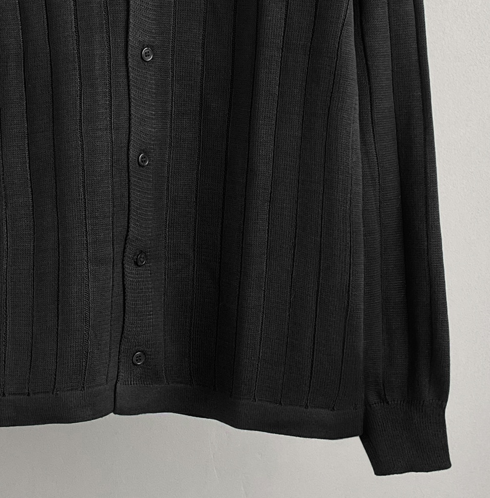 CAMISA HILO ML NEGRO