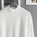 SUETER HILO CUELLO ALTO BLANCO