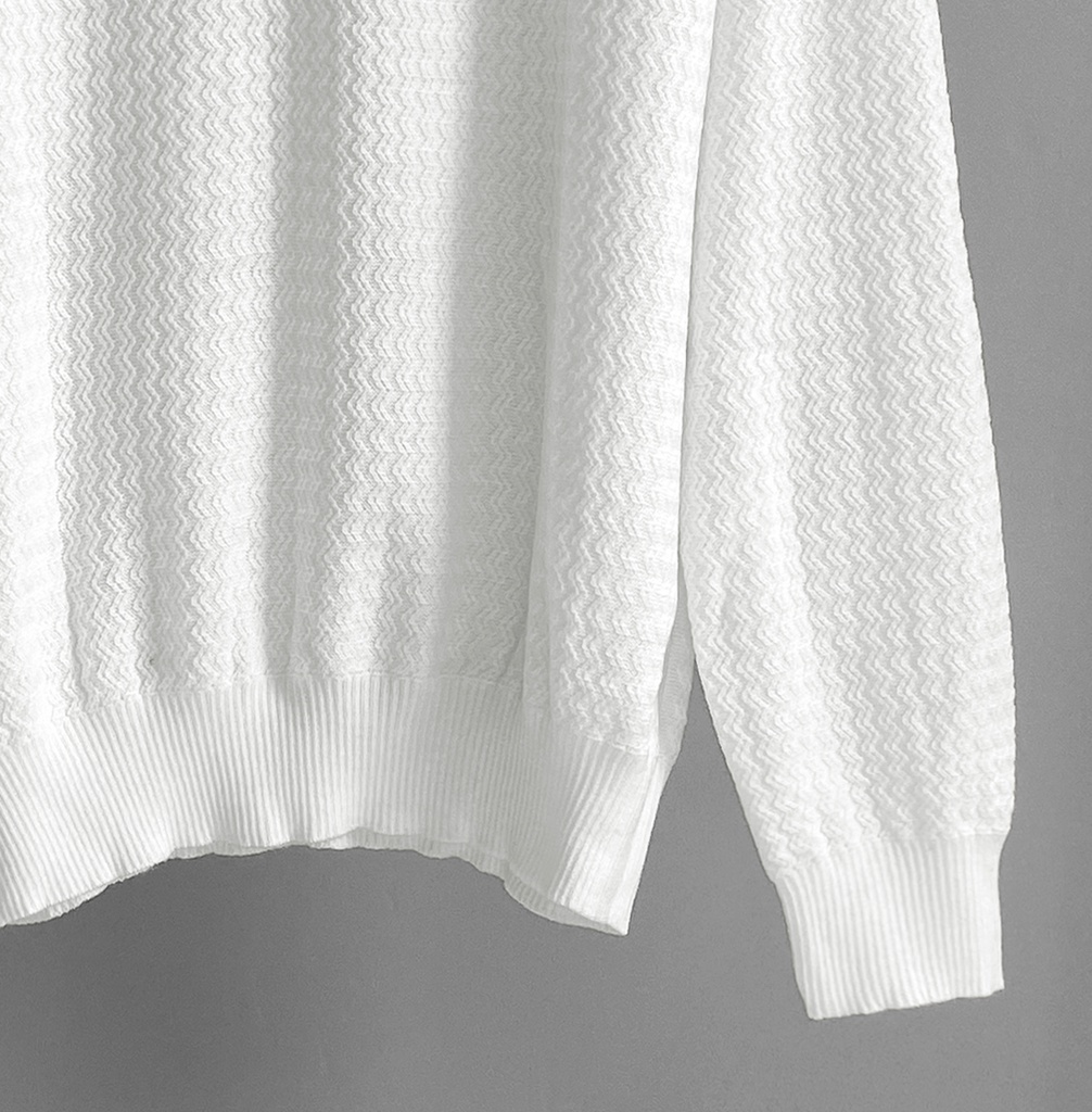 SUETER HILO CUELLO ALTO BLANCO