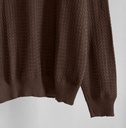SUETER HILO CUELLO ALTO MARRON