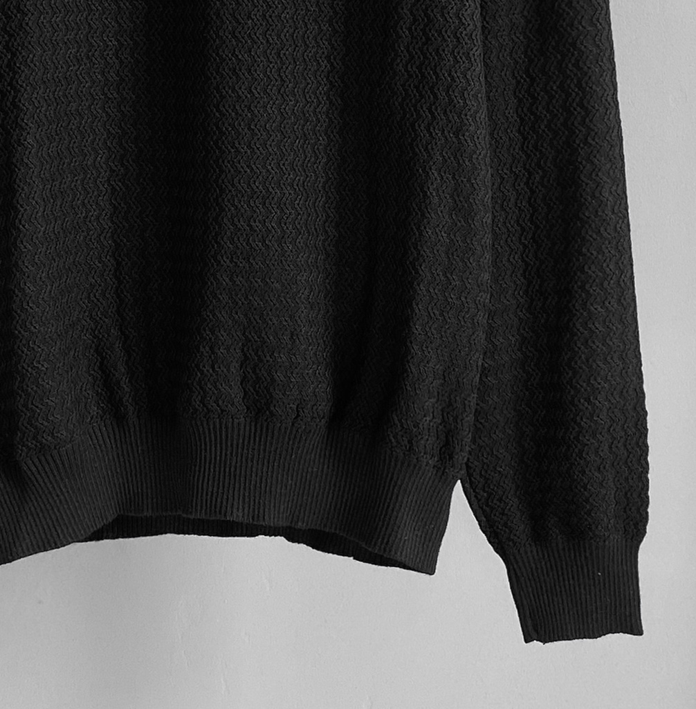 SUETER HILO CUELLO ALTO NEGRO