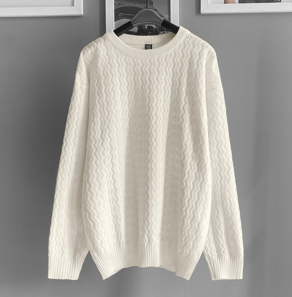 SUETER ZIGZAG PERLA