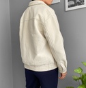 BOMBER JACKET GAMUZA PERLA