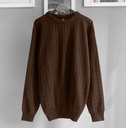 SUETER HILO ZIGZAG MARRON 