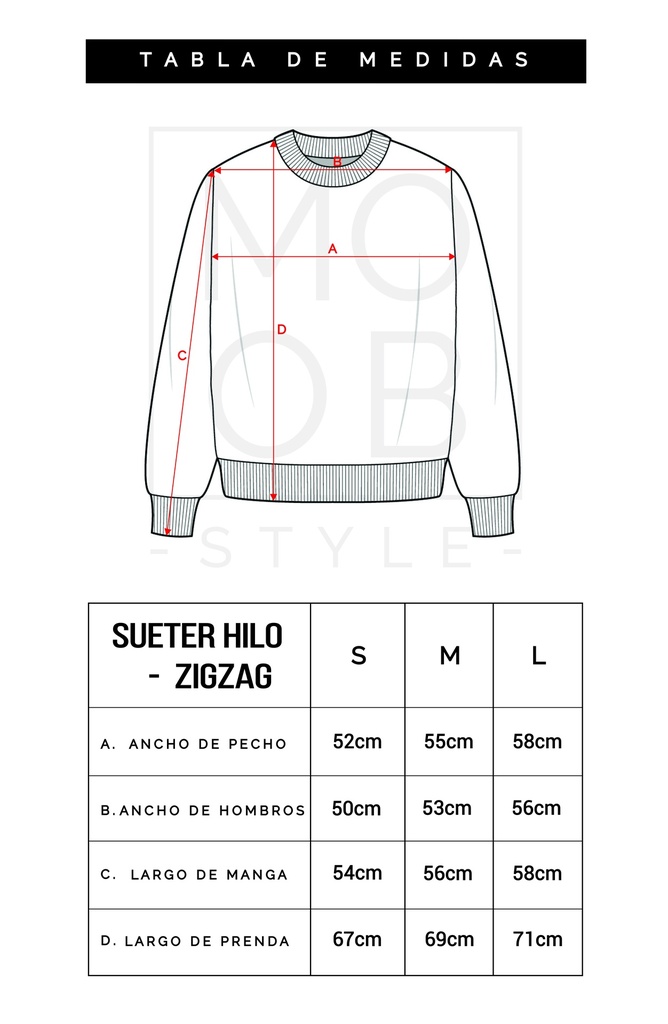 SUETER HILO ZIGZAG MARRON 