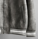 BIO-LEATHER VARSITY JACKET PLOMO ACID