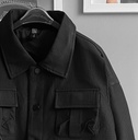 CORTAVIENTO TEXTURED NEGRO