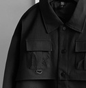 CORTAVIENTO TEXTURED NEGRO