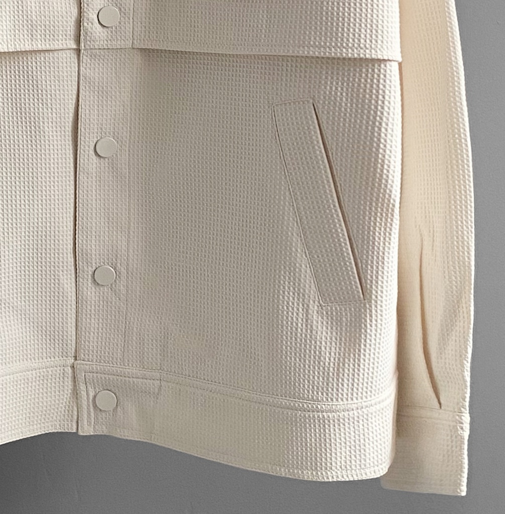 CORTAVIENTO TEXTURED PERLA