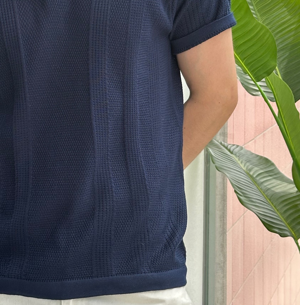 CAMISERO HILO MC AZUL