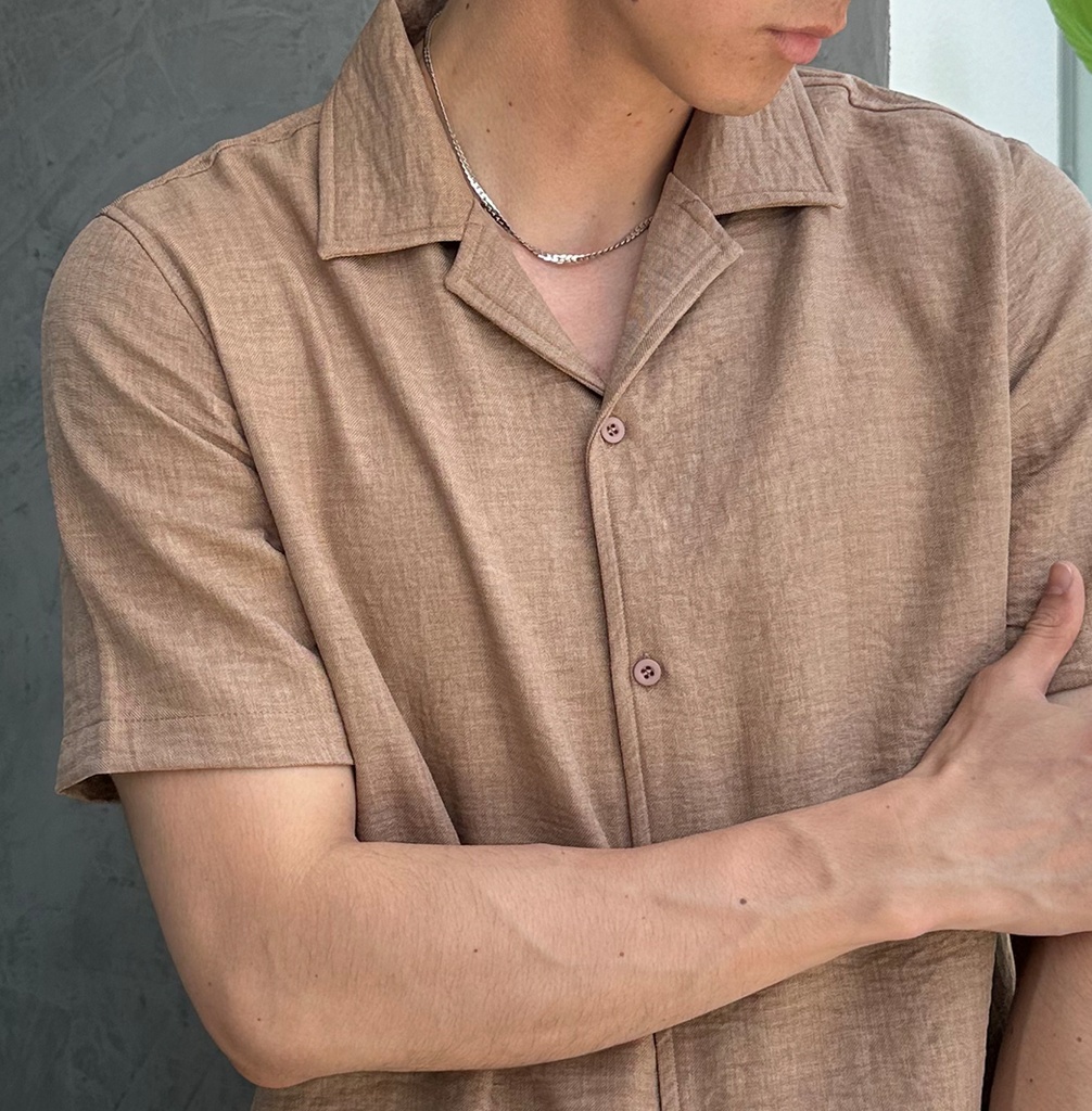 CAMISA CUBAN CATHAL CAMEL