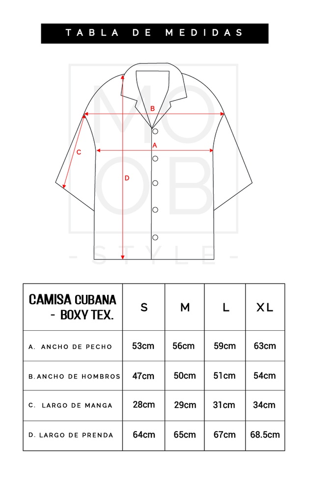 CAMISA CUBANA BOXY BLANCO