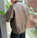 BIO-LEATHER CLASSIC JACKET MARRON