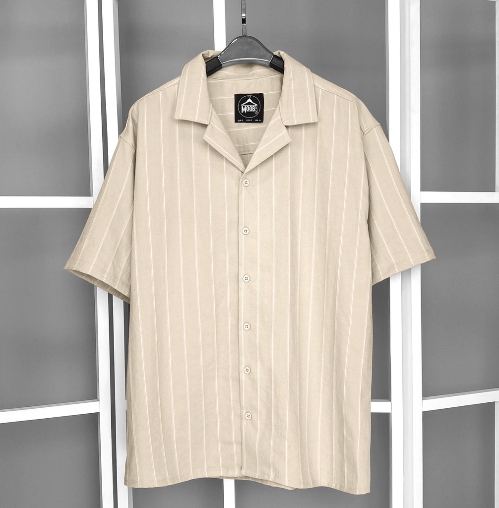 CAMISA CUBANA IBIZA LINER BEIGE