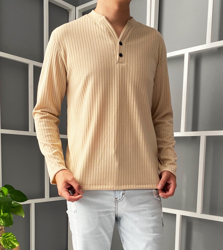 LONG SLEEVE T-SHIRT BEIGE