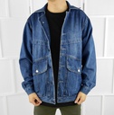 OVERSIZED DENIM JACKET AZUL