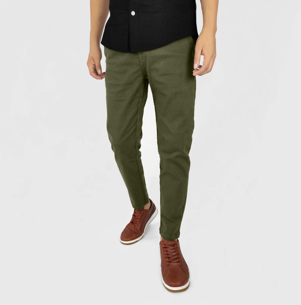 PANTALON DRILL VERDE