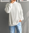 SUETER OVERSIZED CUELLO ALTO BLANCO