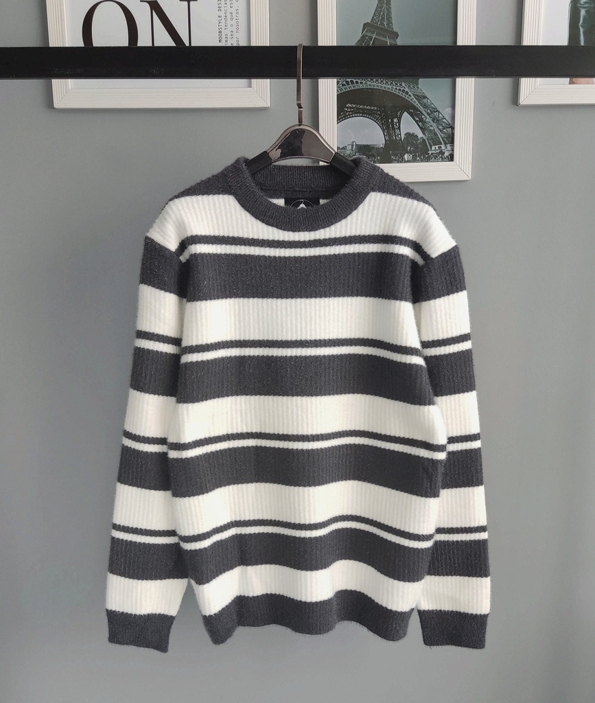 STRIPED SWEATER PLOMO