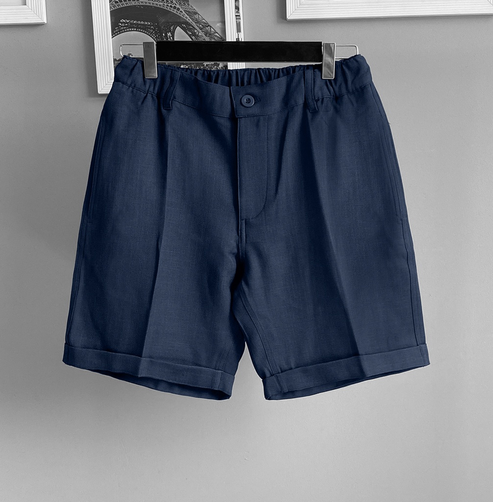 SHORT LINEN PRADA AZUL