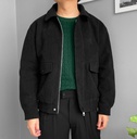BOMBER JACKET GAMUZA NEGRO 