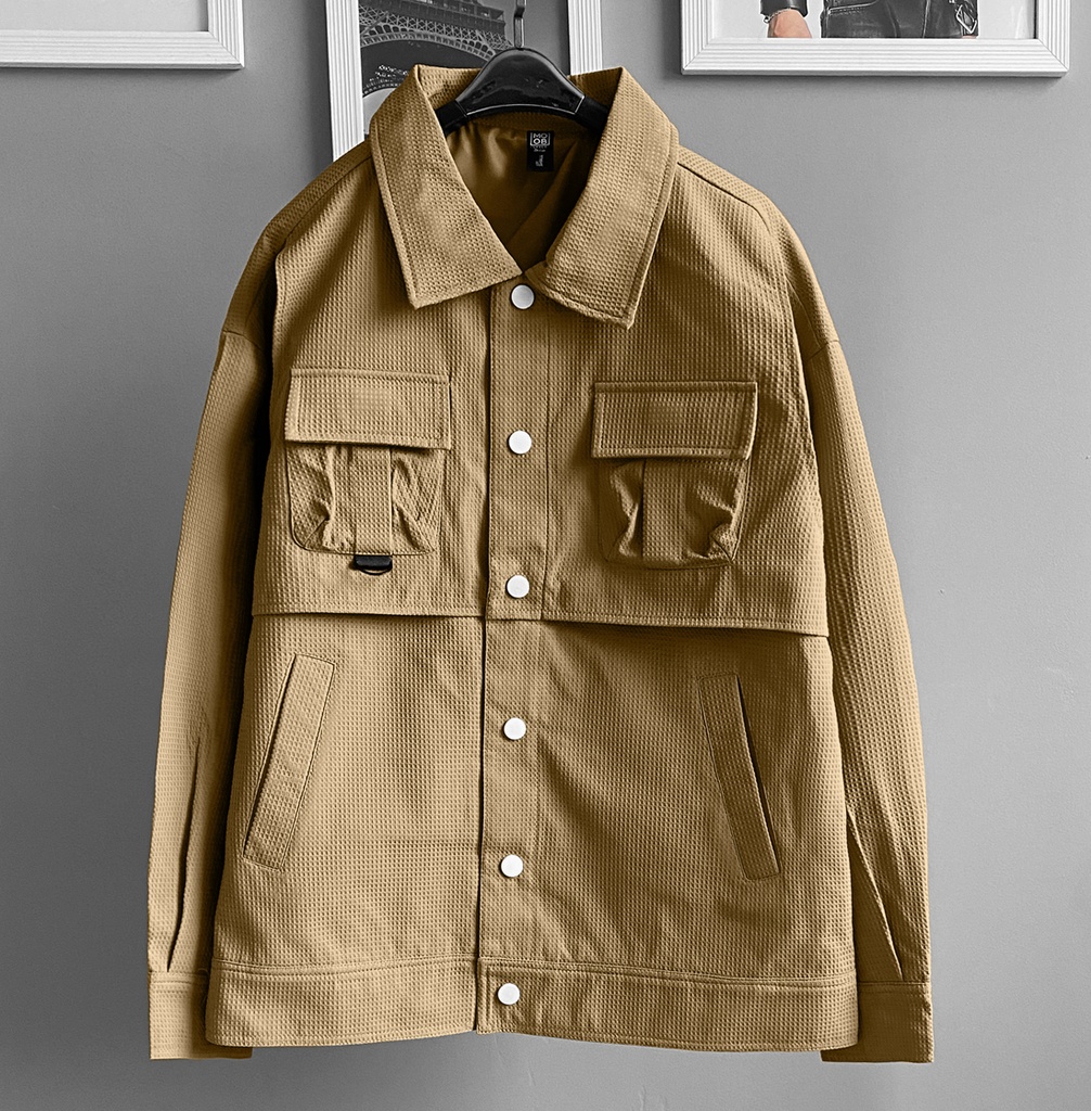 CORTAVIENTO TEXTURED KHAKI