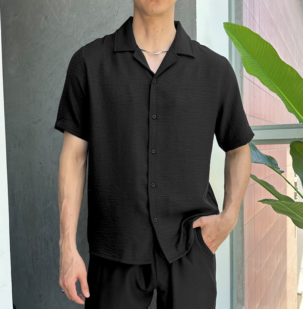 CAMISA CUBAN CATHAL NEGRO