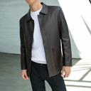 SACO BIO CUERO MARRON